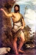 TIZIANO Vecellio St. John the Baptist er Spain oil painting artist